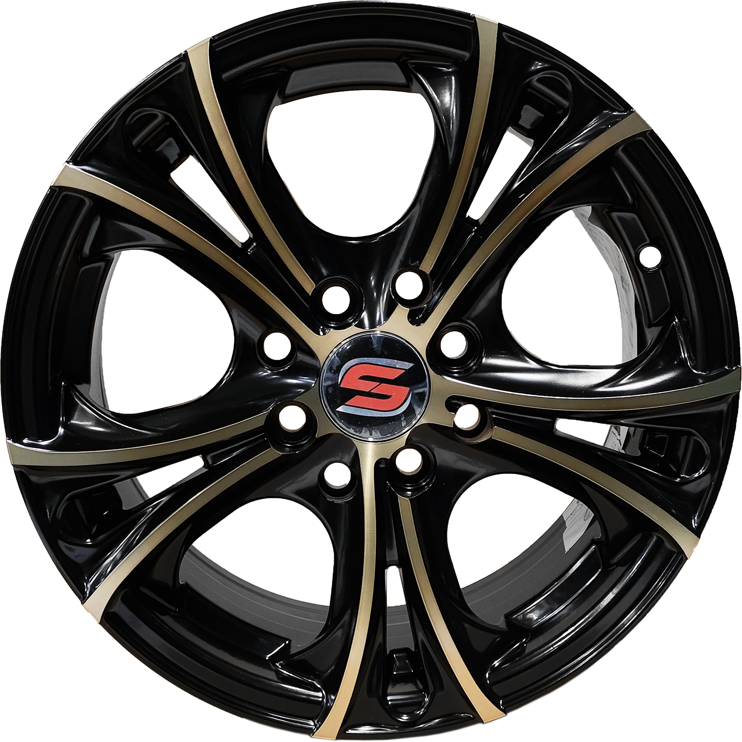 52263 R14 4X100 BLACK / BONZE TINT 14X6 